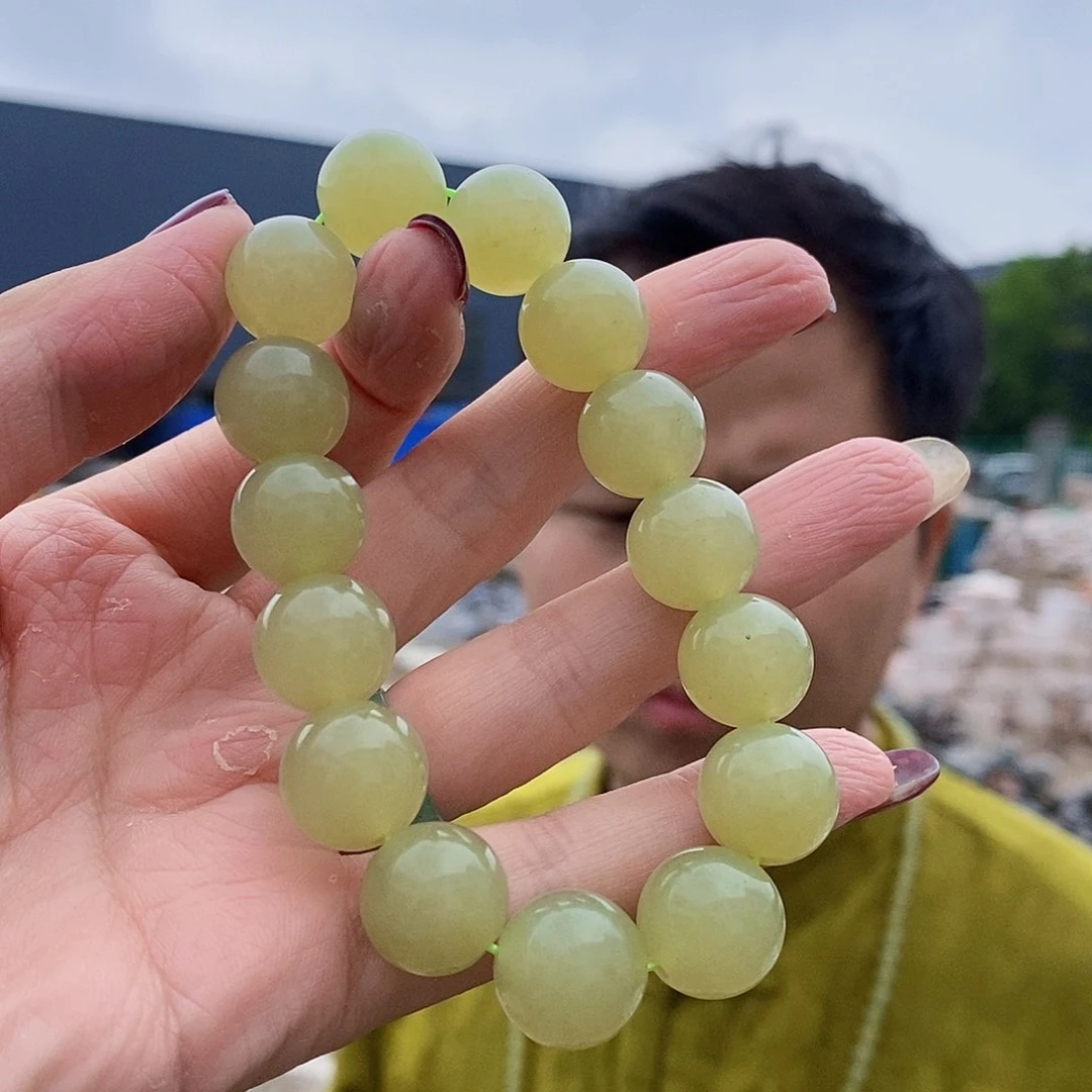 长石玉合金手串新疆黄口手串