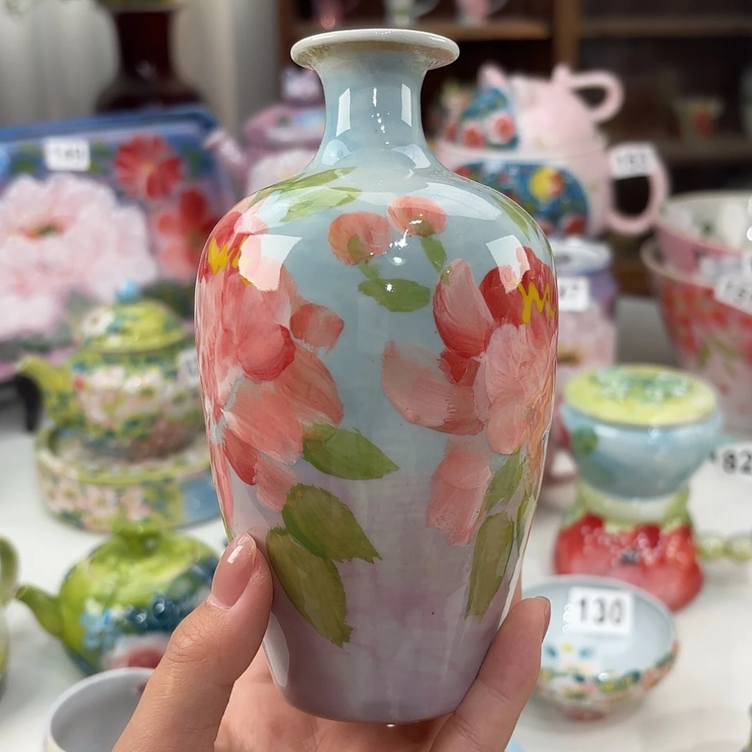 景德镇手绘高温釉下彩陶瓷茶具