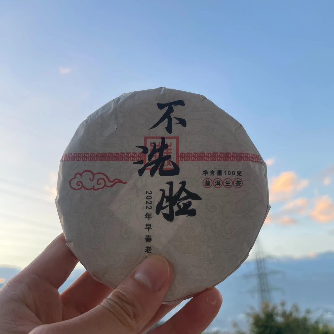 2022年《不洗脸》头春古树纯料普洱茶生茶 100克/饼