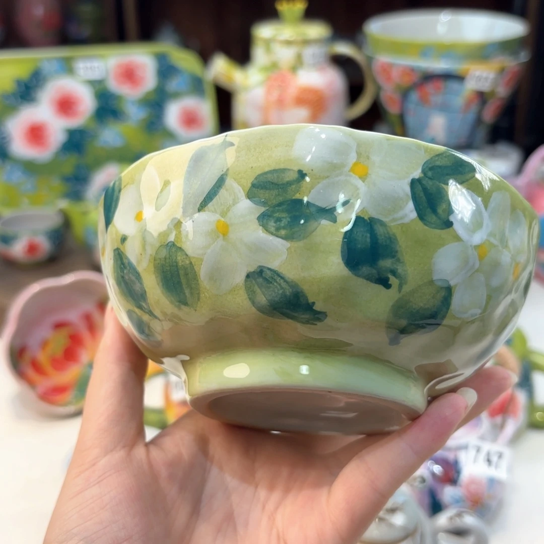 景德镇手绘高温釉下彩陶瓷茶具