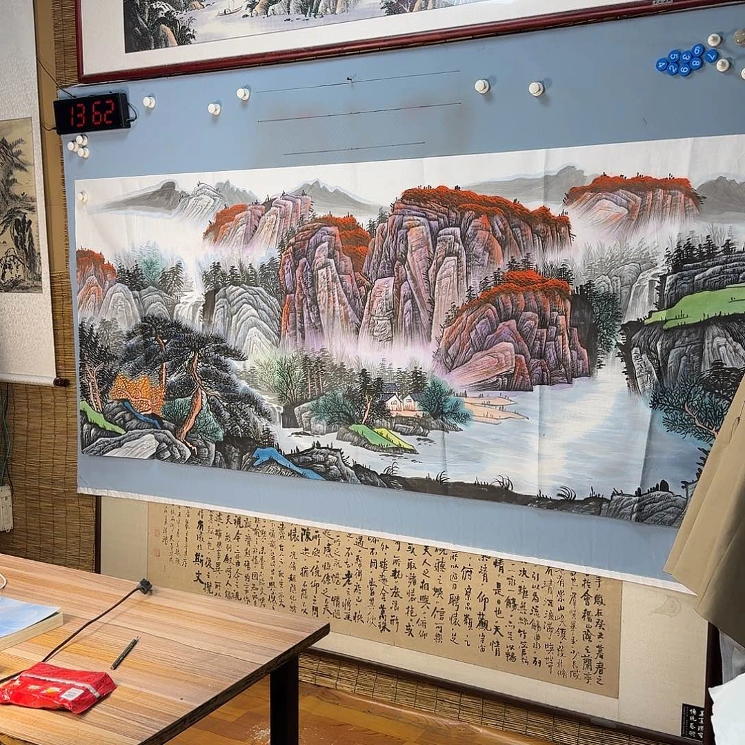 国画1362 牡丹花盛开时花