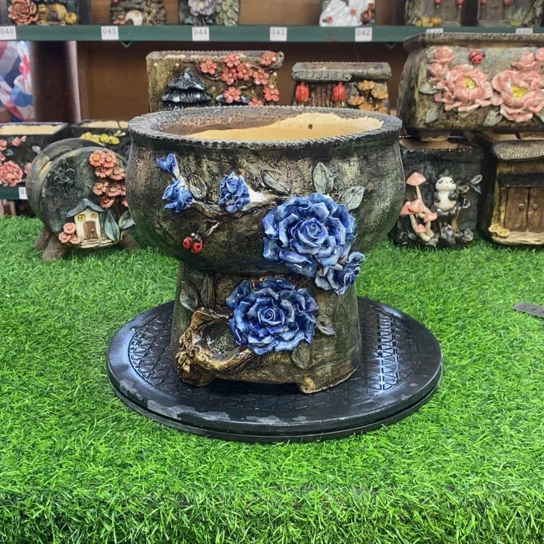 红陶青藤花器多肉花盆