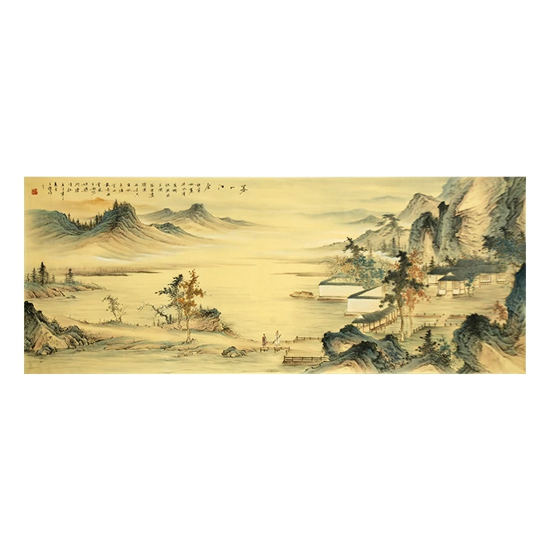 【墨华斋】姚文杰 180x70cm无框 多款 传统国画山水作品办公室挂画