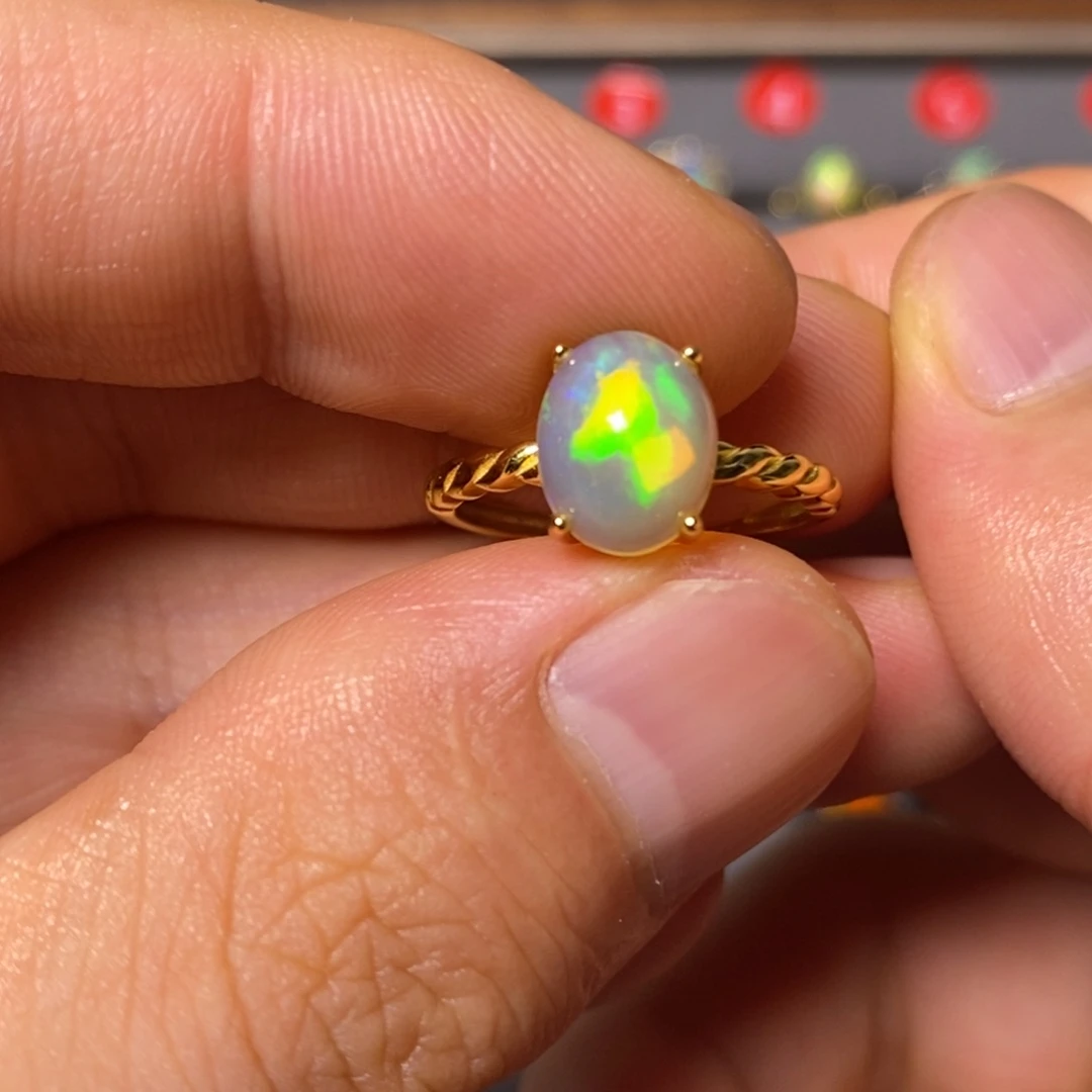 欧泊银S925镶嵌戒指29