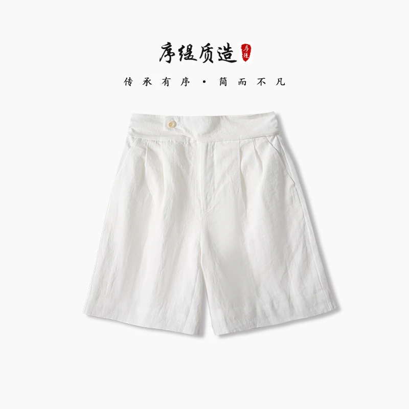 序缇春夏新款国风新中式女装短裤J35-11239