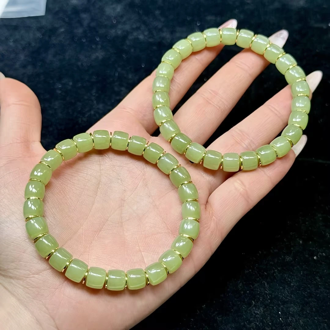 【CH】和田玉DIY直切手串-约7mm（多样性发其一）