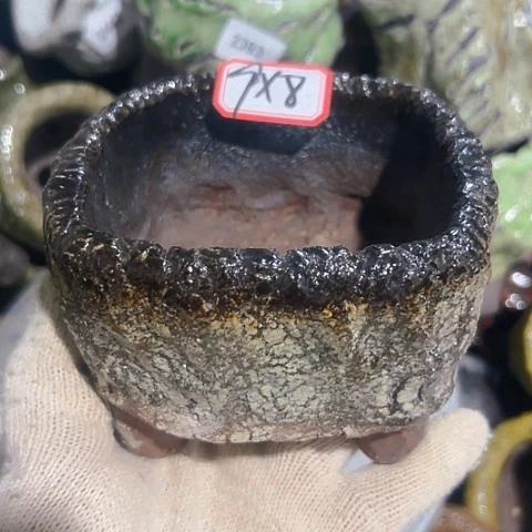 粗陶花盆手工花盆制作