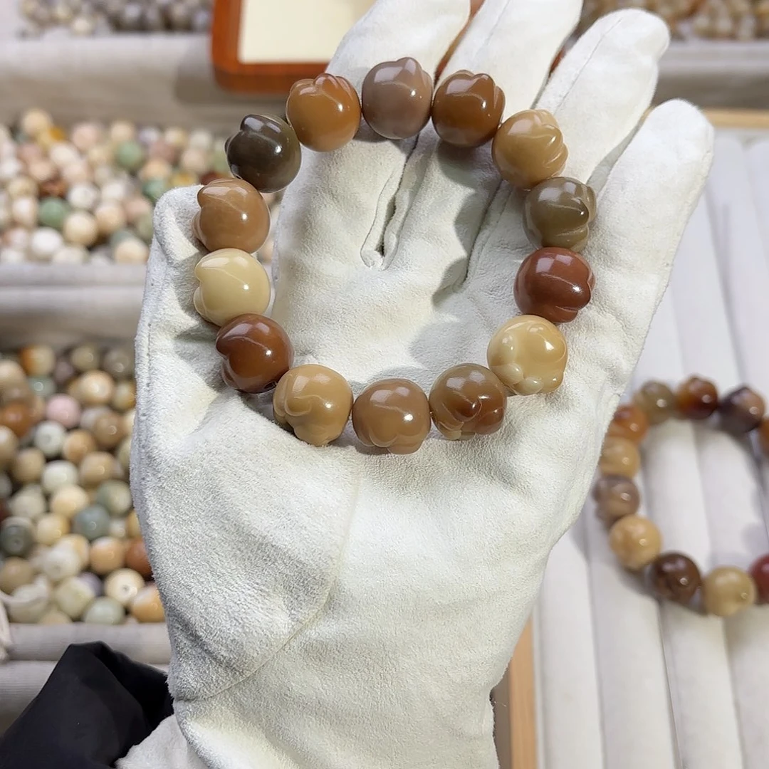 菩提根/象牙果手串布*鲁卡17猫爪14颗