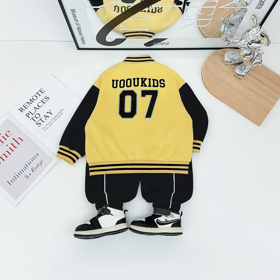 男童外套秋冬款儿童棒球服2025秋季新款宝宝潮WGZ300悠悠童话童装