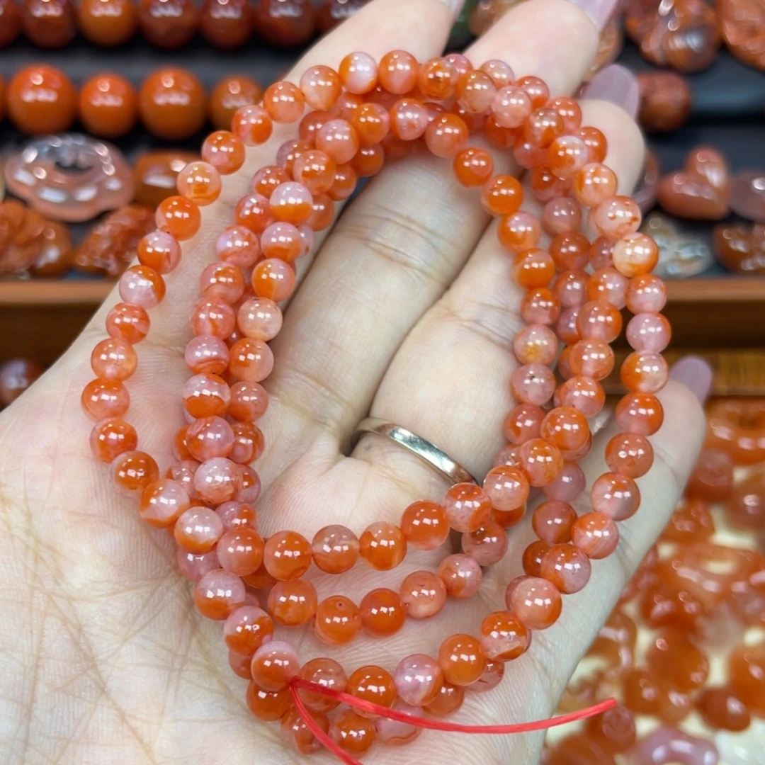 南红玛瑙未镶嵌颈饰多圈