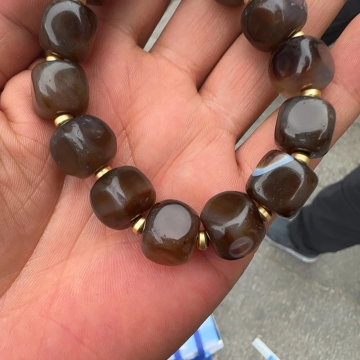 手串沉香浪***浪漂亮的单圈八棱手串