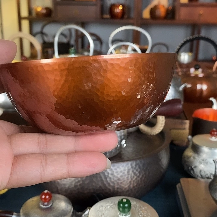 手工制作紫铜壶工艺