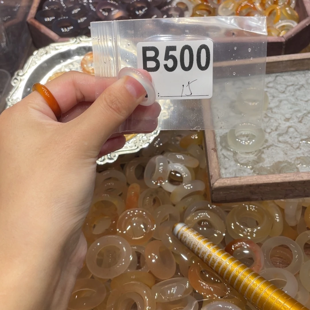 玛瑙/玉髓未镶嵌戒指500