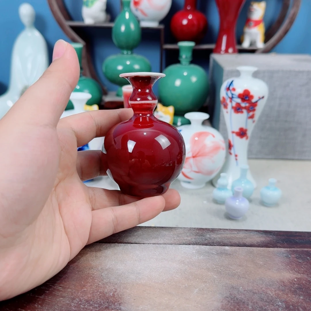 陶瓷手工小花器摆件