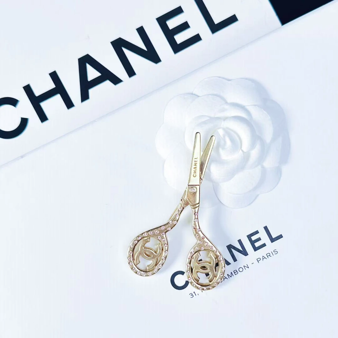 95新 Chanel/香奈儿 柚礼中古/香奈儿剪刀胸针LZ506126