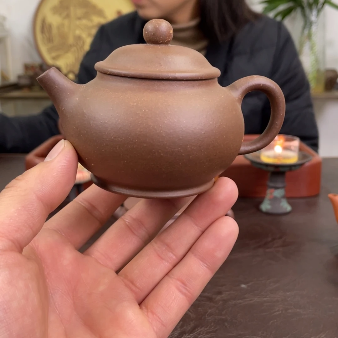 紫砂茶壶潘壶 段泥