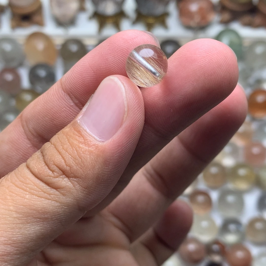 水晶珠宝半成品未镶嵌发晶球