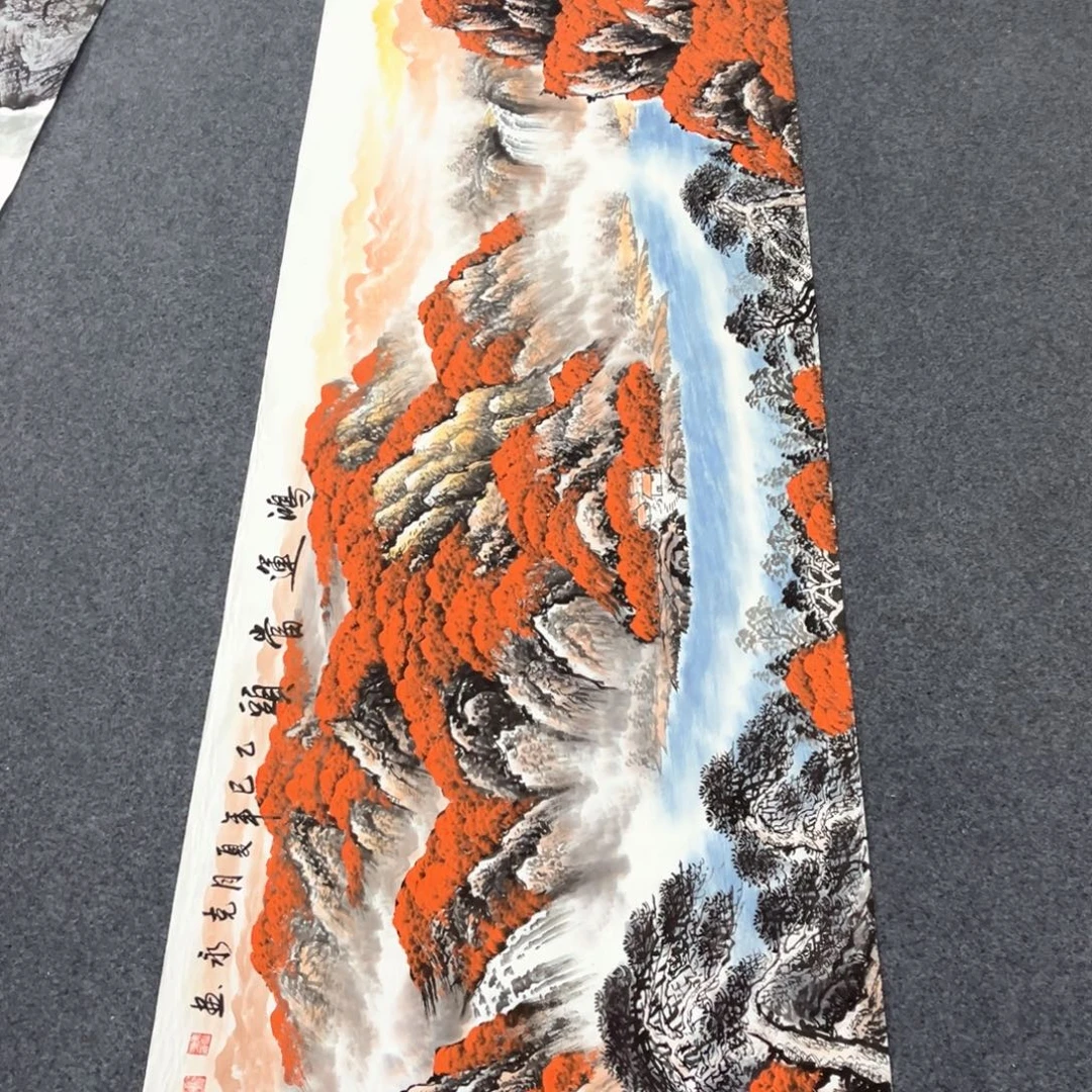 国画国画作品老师手绘