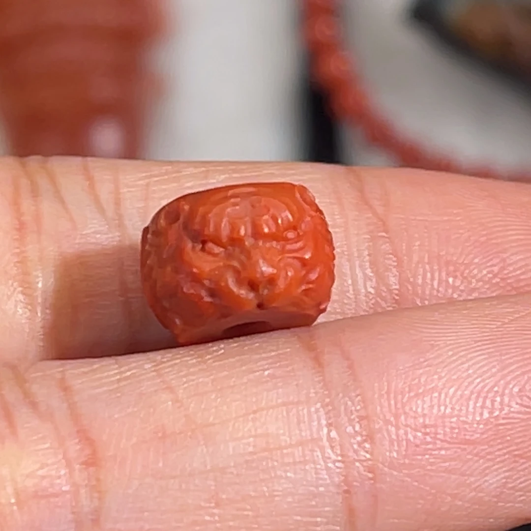 南红玛瑙未镶嵌虎珠11.5*7.5不退换