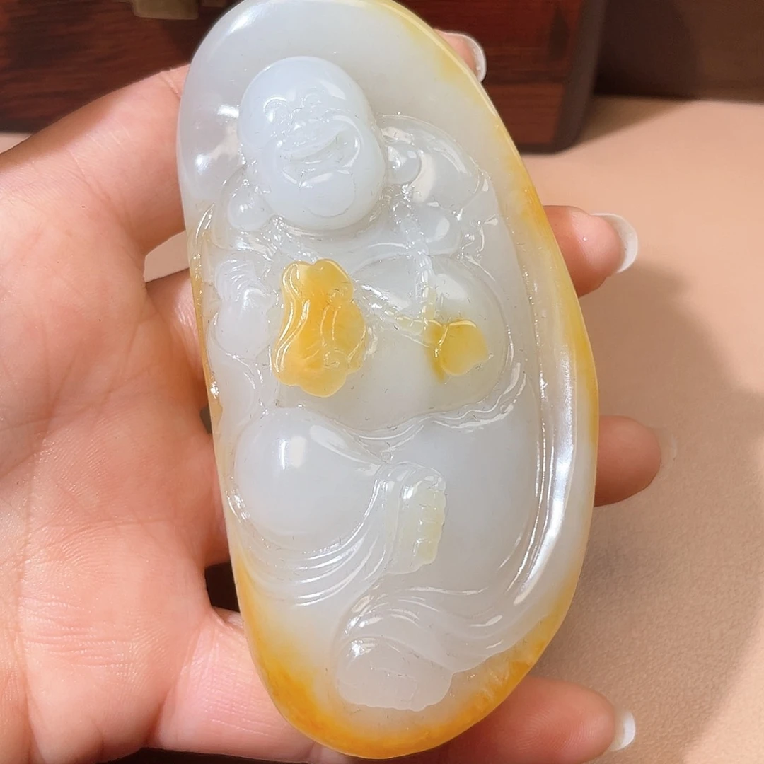 和田玉颈饰未镶嵌A7 