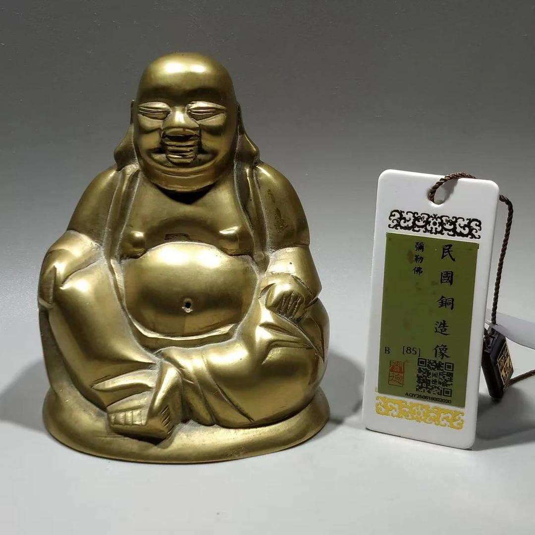 闻德B85民国铜造像弥勒佛A04003