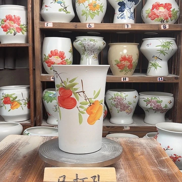 摆件兰花盆四字新款新款陶瓷