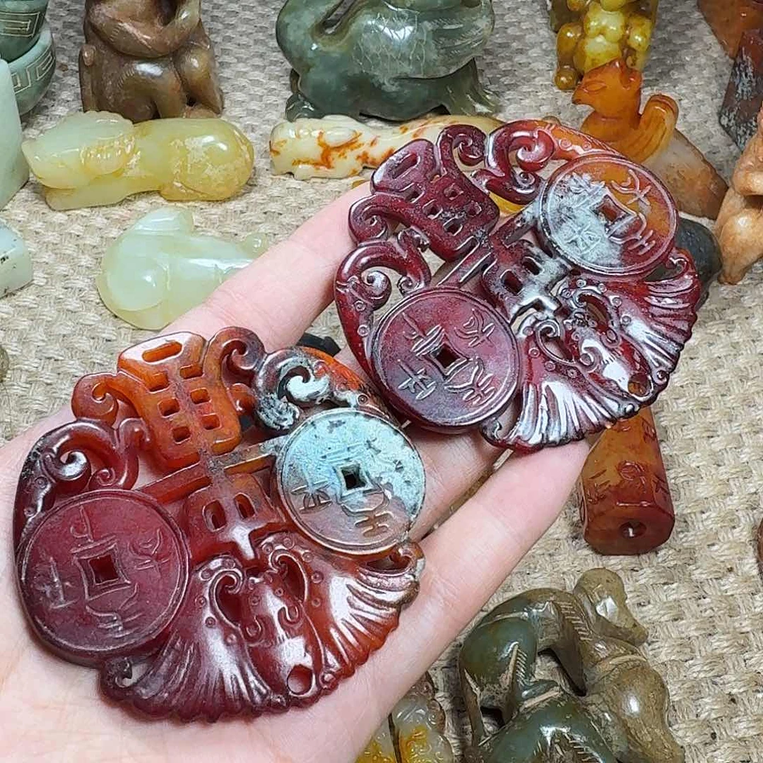 h***g白玉菩提吊坠挂件