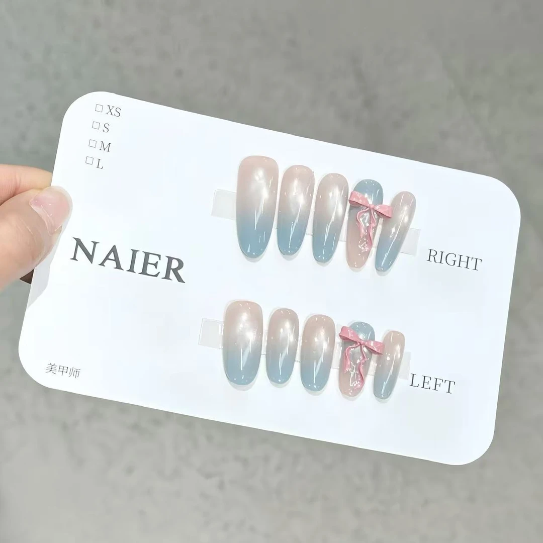 少女发带-Naier 奈儿轻奢高定美甲 10片装