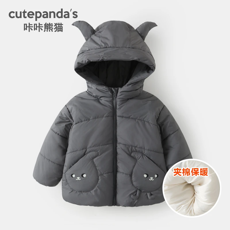 【清仓】【现货】连帽棉服外套秋冬男女童棉衣棉袄保暖上衣Y9261