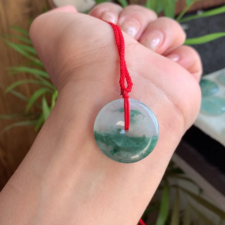 颈饰未镶嵌翡翠天然翡翠