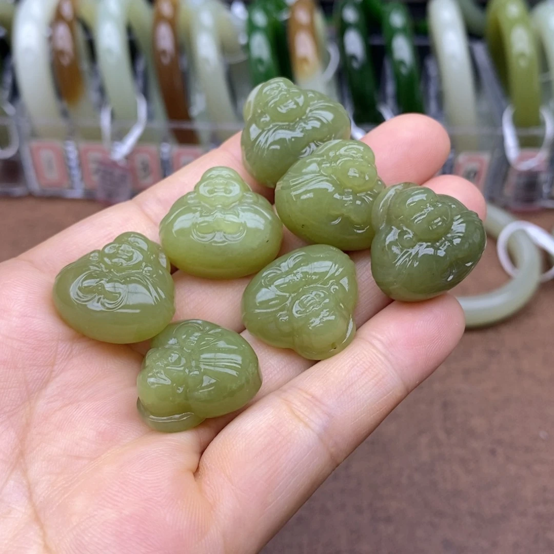 和田玉未镶嵌吊坠(不含链)