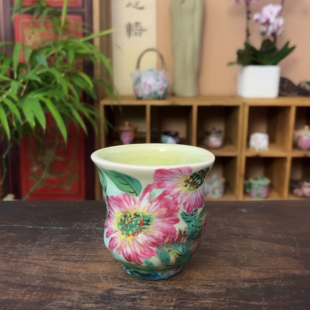 柴烧手工手绘陶瓷