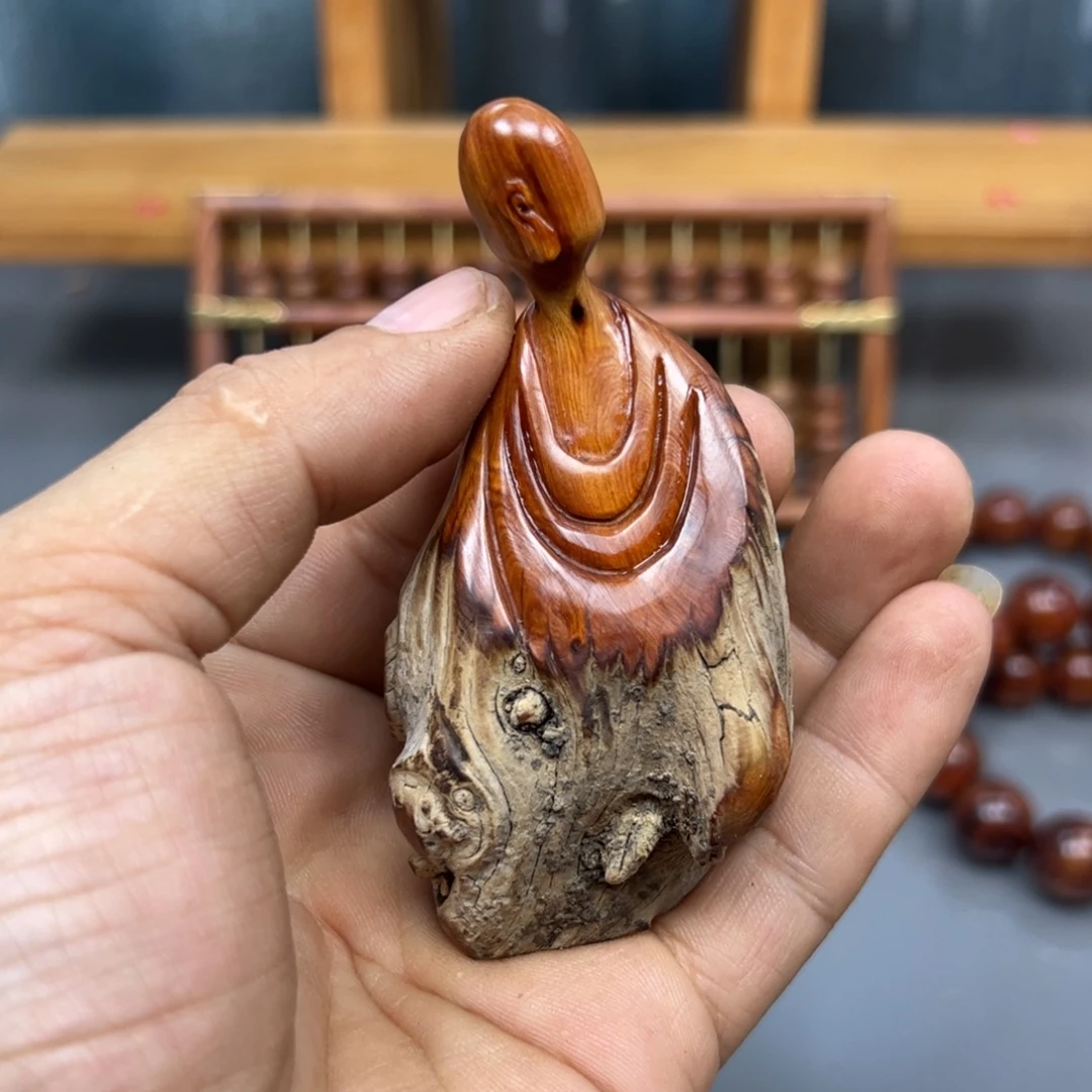 岚***柜木崖柏木摆件手把件