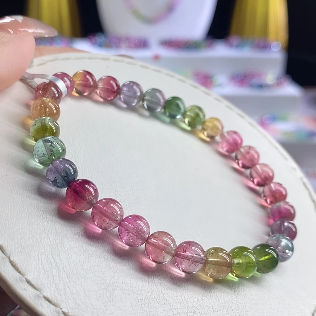 未镶嵌手链碧玺西瓜