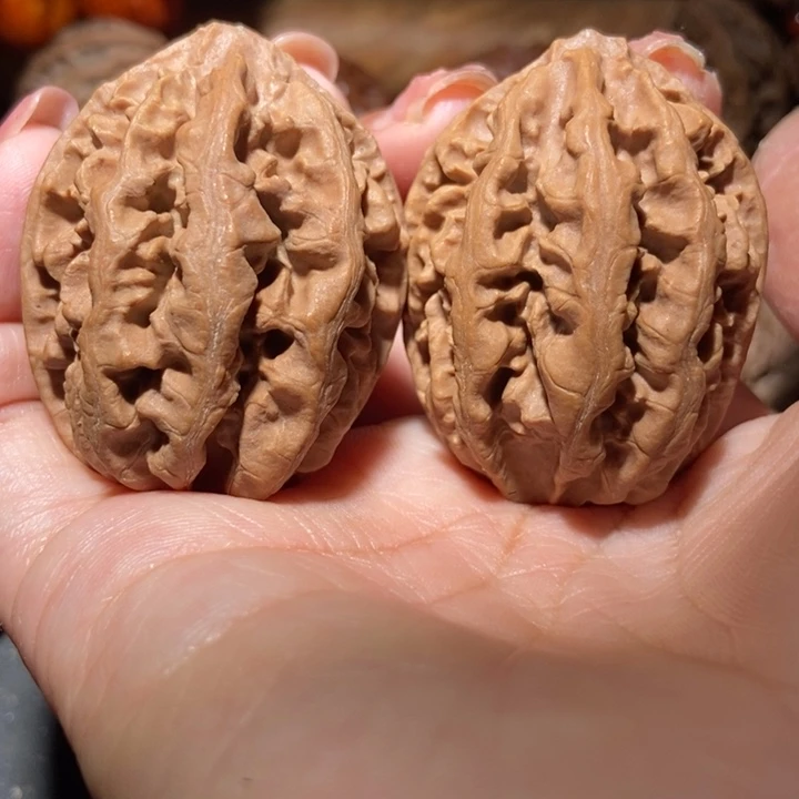 把件文玩核桃东北楸子小雪44