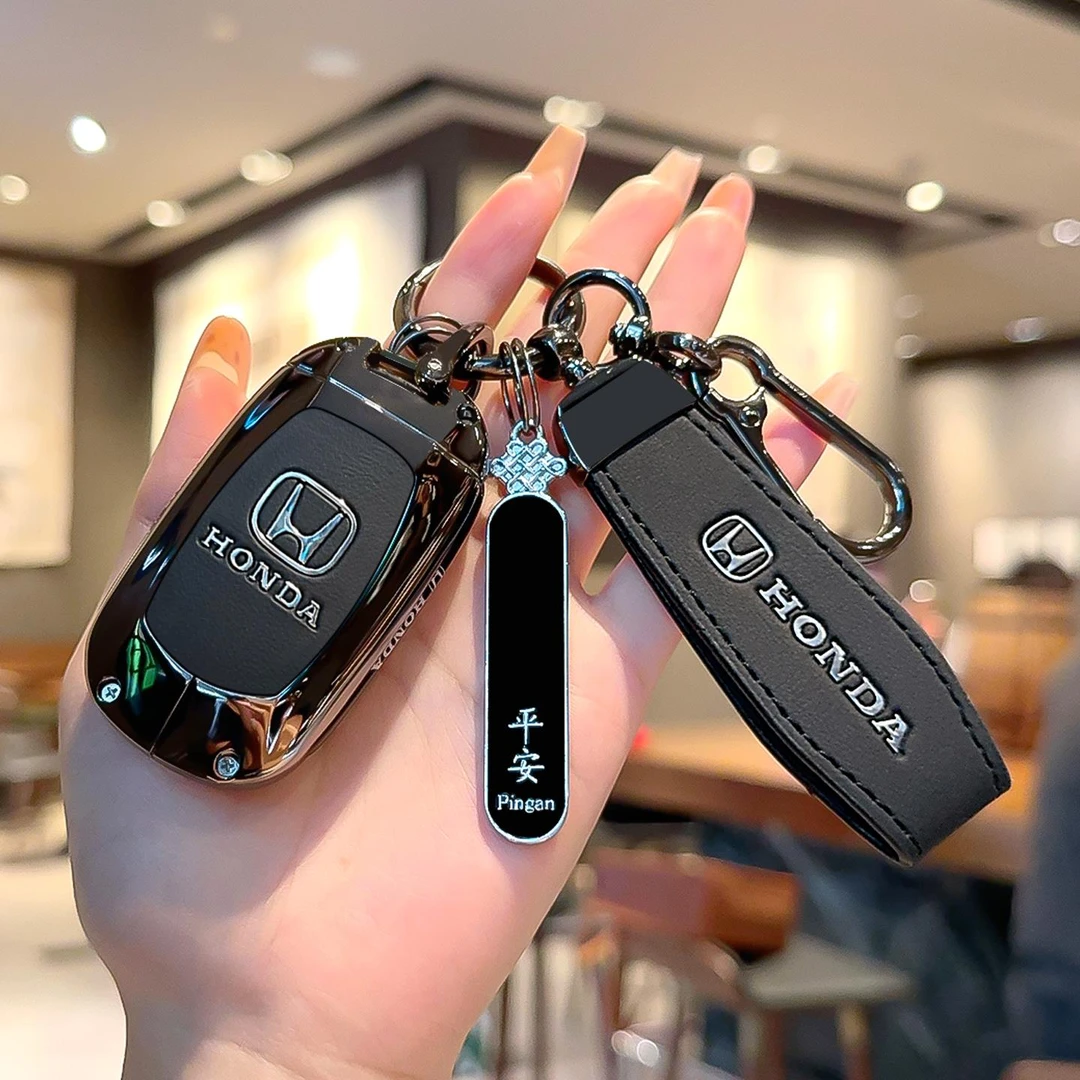 本田crv汽车钥匙套真皮25款皓影xrv思域十一代雅阁型格飞度扣