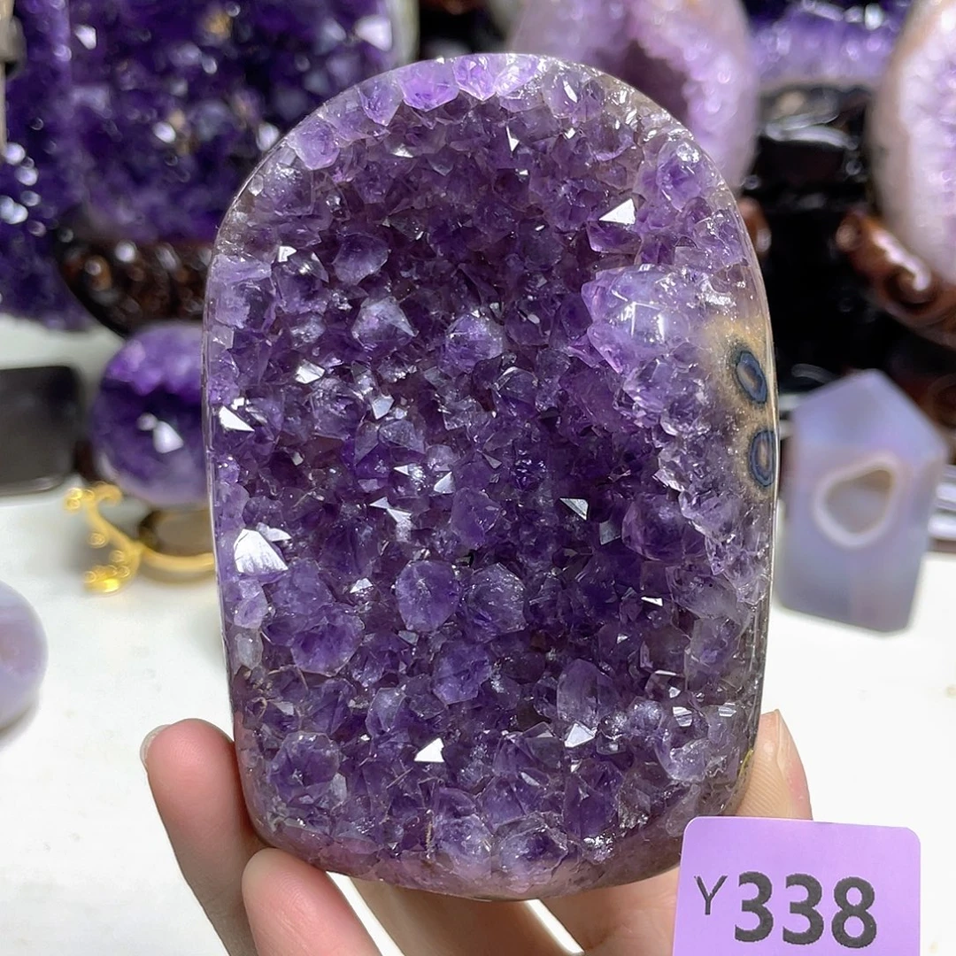 紫晶珠宝半成品未镶嵌