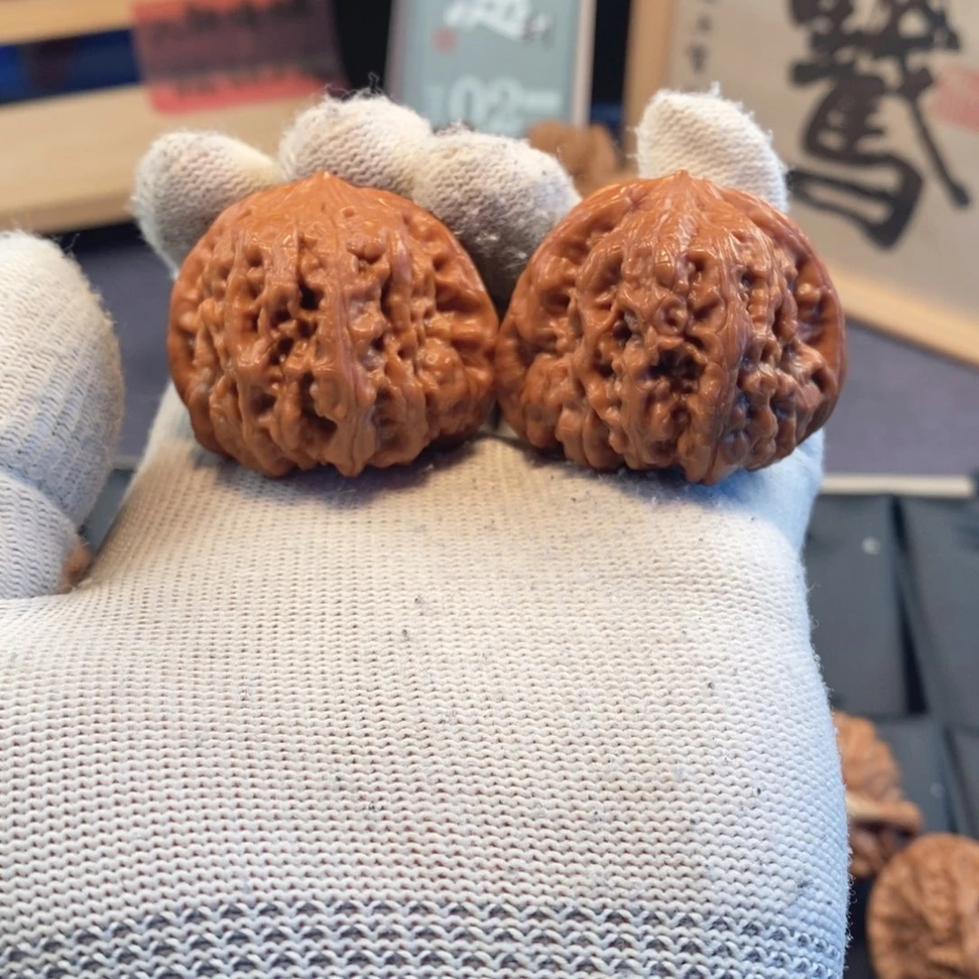 把件文玩核桃主播自盘2个月43尺平谷凹底A001