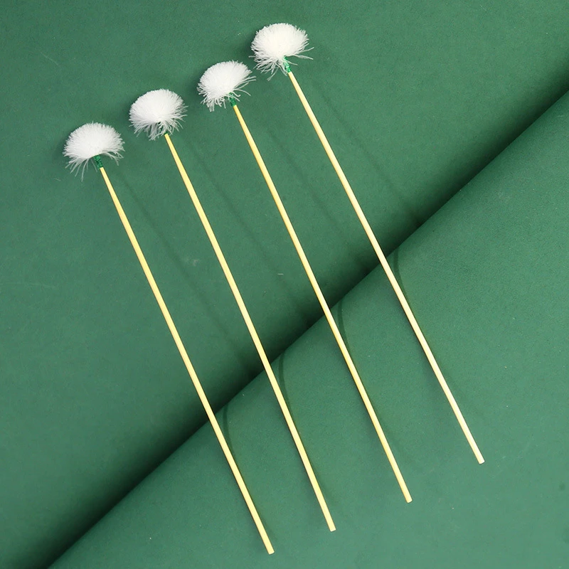 竹柄鹅毛棒采耳专用毛毛软头款小头款采耳师技术工具