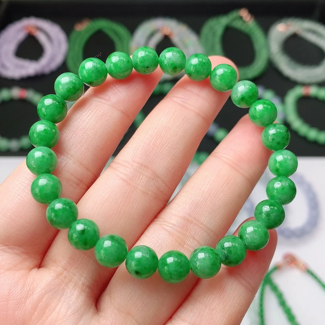 六***1翡翠未镶嵌手链翡翠