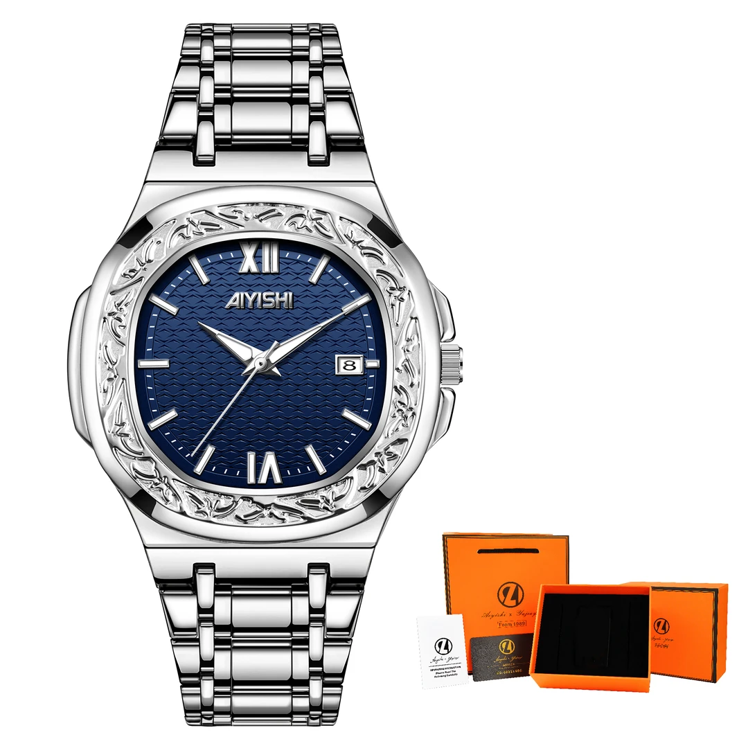 AIYISHI 鹦鹉螺系列 浮雕印花 全新男士腕表 瑞士注册品牌-2315
