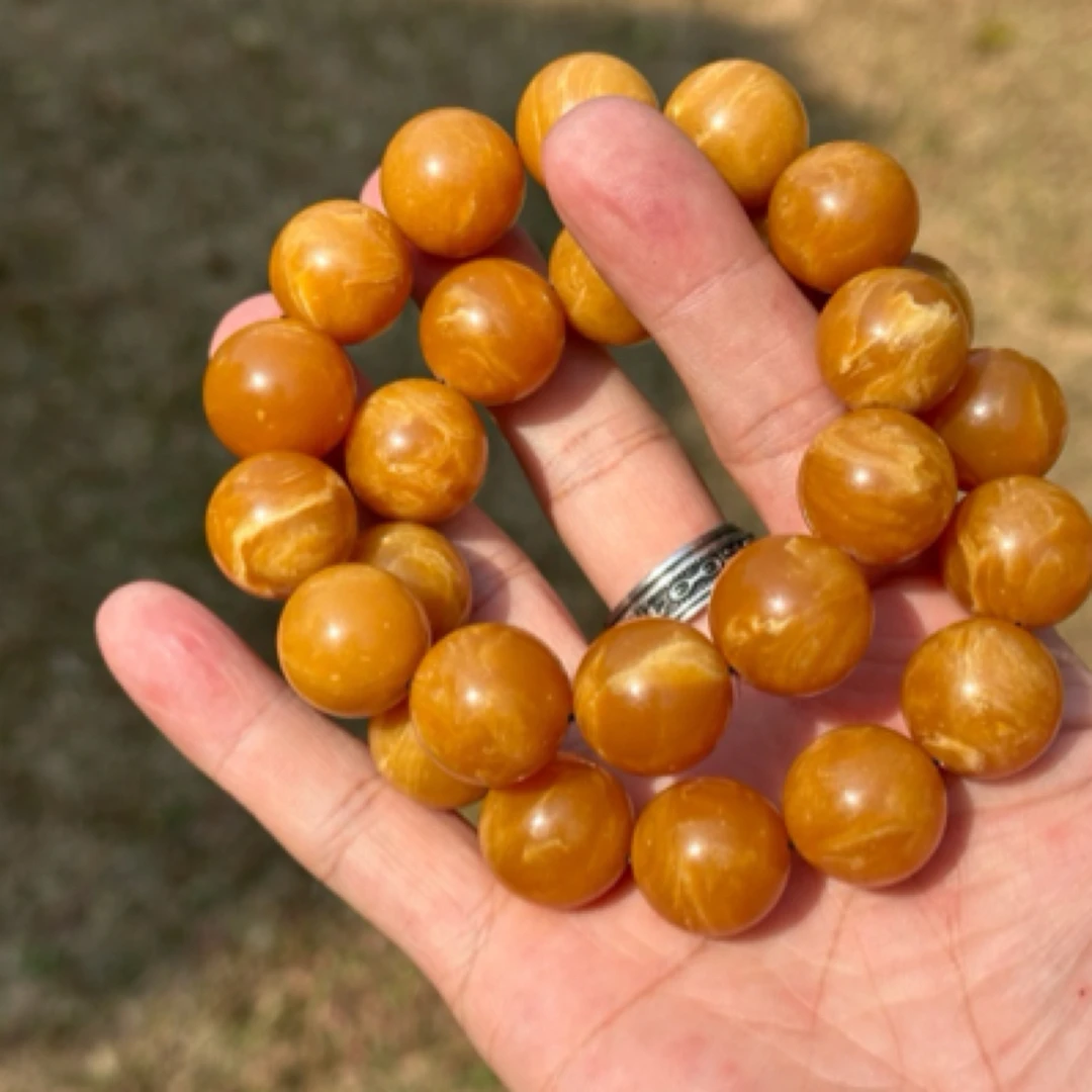 妖花白蜜18mm手串多样性发其一