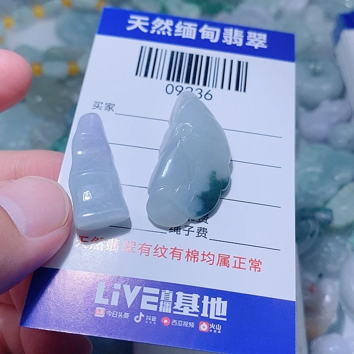 翡翠未镶嵌颈饰小
