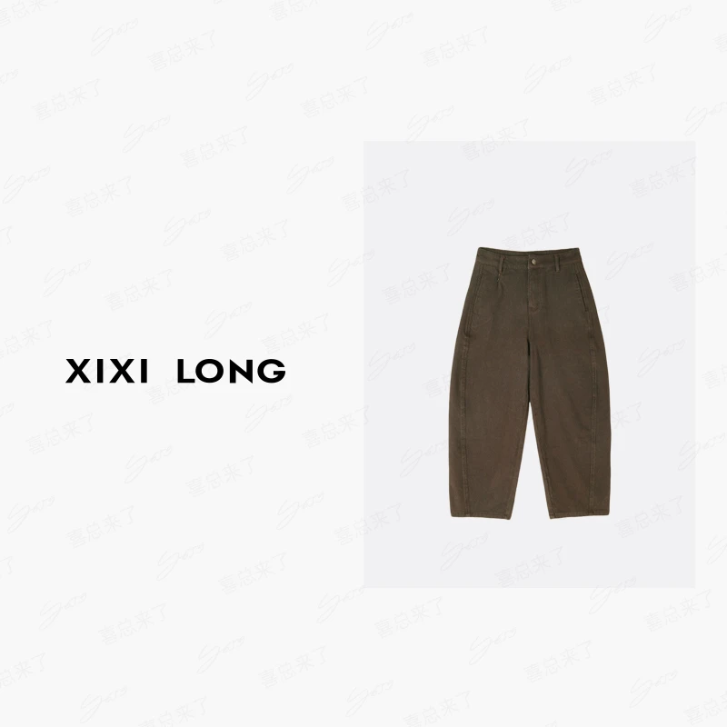 大喜【梦中朦胧】2024时尚潮流设计新款高街水洗牛仔裤0345