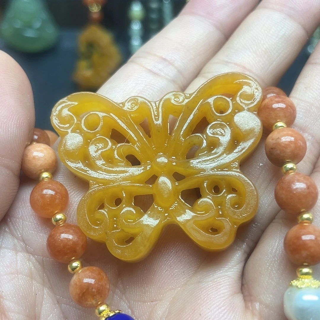 未镶嵌蛇纹石玉颈饰