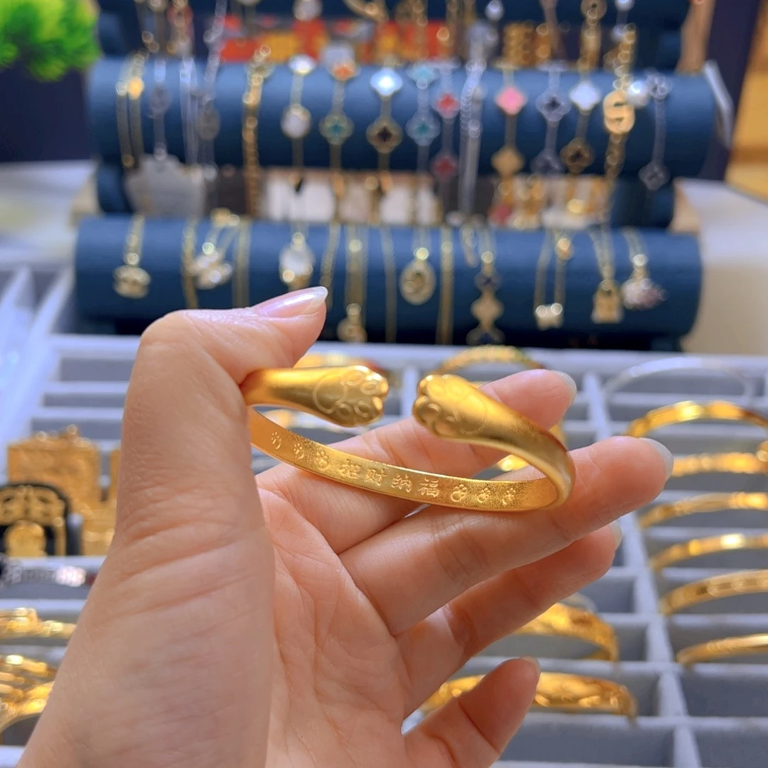 铜合金小猫咪手镯