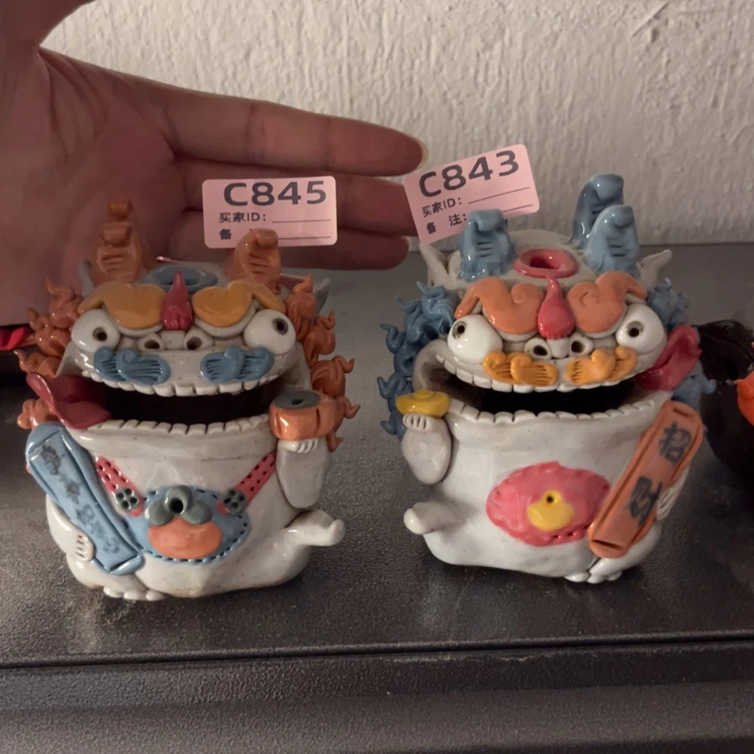 泥塑纯手工茶宠摆件