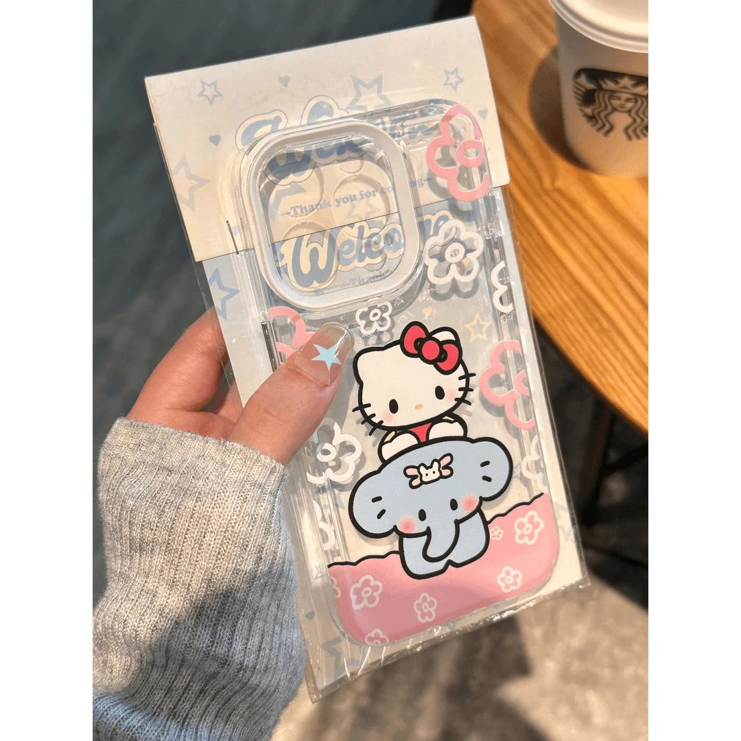 花朵小象适用苹果15PROMAX手机壳iPhone14高级感12软1312小众