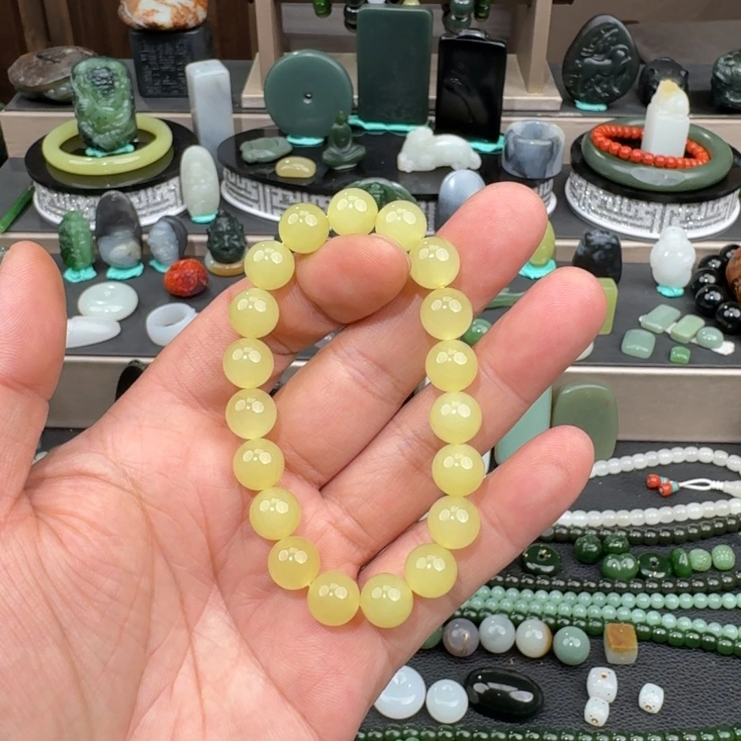 和田玉（黄玉）未镶嵌手链
