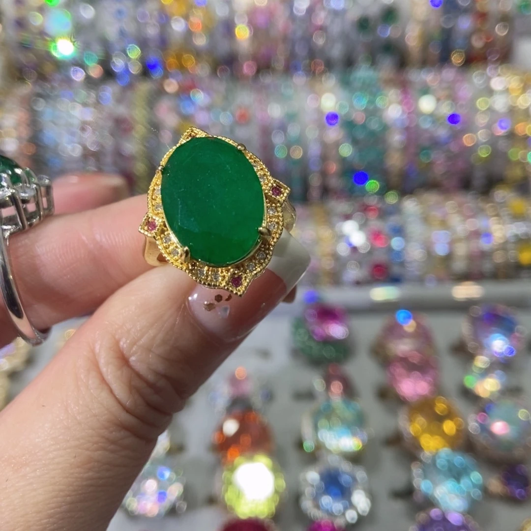 7锆石（处理）戒指